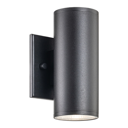 Matteo Lighting Tubular Matte Black LED Outdoor Wall Light by Matteo Lighting S10212MB