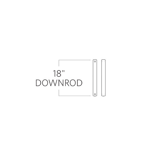 Generation Lighting Fan Collection 18-Inch Downrod in Chrome by Visual Comfort & Co Fan Collection DR18CH