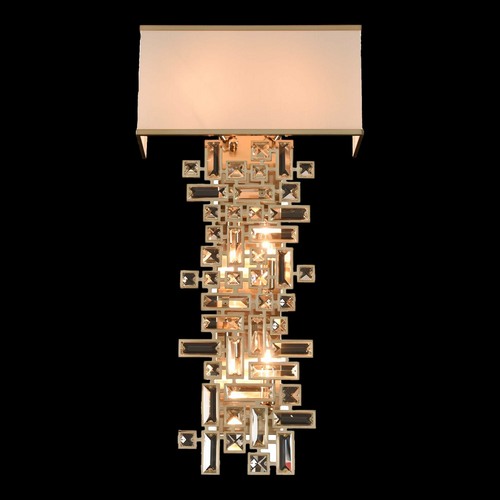 Allegri Lighting Allegri Crystal Vermeer Brushed Champagne Gold Sconce 027620-038-FR001