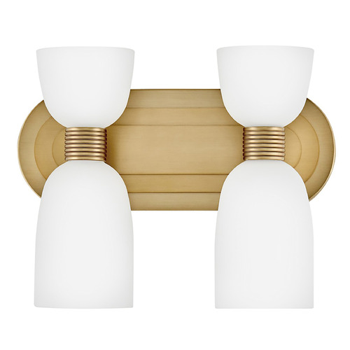 Hinkley Tallulah Lacquered Brass LED Bathroom Light by Hinkley Lighting 52962LCB-LL