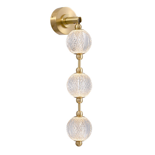 Alora Lighting Alora Lighting Marni Natural Brass LED Bathroom Light WV321003NB-UNV-010