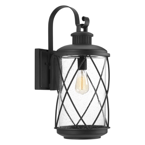 Progress Lighting Hollingsworth Black Large Outdoor Wall Light by Progress Lighting P560082-031