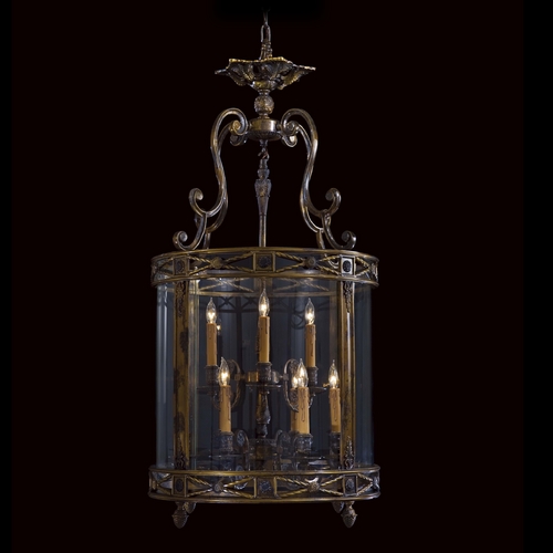 Metropolitan Lighting Pendant with Clear Glass in Oxide Brass by Metropolitan Lighting N3906