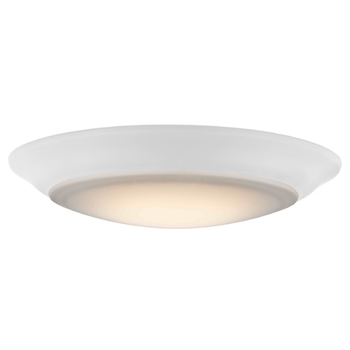 Design Classics Lighting Kuul 6-Inch 5CCT LED Flush Mount in White by Design Classics DFR615-WH-5CCT