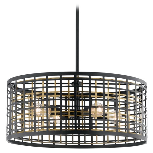 Kichler Lighting Aldergate Pendant in Black by Kichler Lighting 44076BK