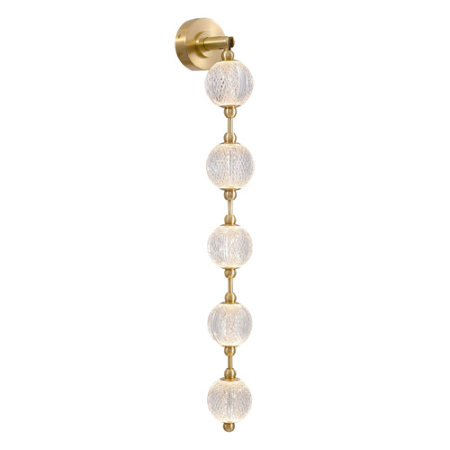 Alora Lighting Alora Lighting Marni Natural Brass LED Bathroom Light WV321005NB-UNV-010