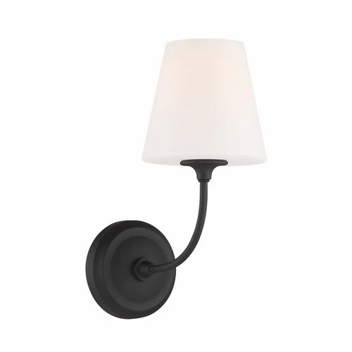 Crystorama Lighting Libby Langdon Sylvan Wall Sconce in Black by Crystorama Lighting 2441-OP-BF