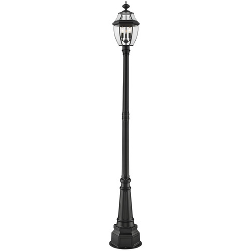 Z-Lite Westover Black Post Light by Z-Lite 580PHB-564P-BK