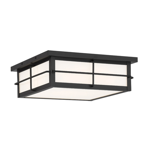 Eurofase Lighting Bensa 13-Inch LED Outdoor Flush Mount in Black by Eurofase Lighting 44270-018
