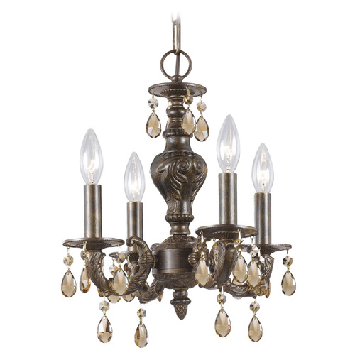 Crystorama Lighting Crystorama Lighting Paris Market Venetian Bronze Crystal Chandelier 5024-VB-GT-MWP