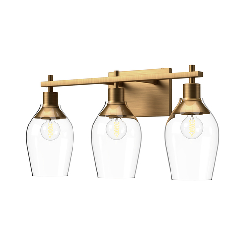 Alora Lighting Alora Lighting Kingsley Aged Gold Bathroom Light VL538322AGCL