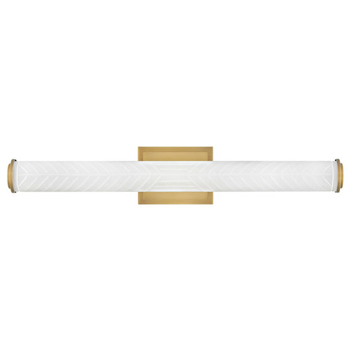 Hinkley Devon Lacquered Brass LED Vertical Bathroom Light by Hinkley Lighting 57863LCB