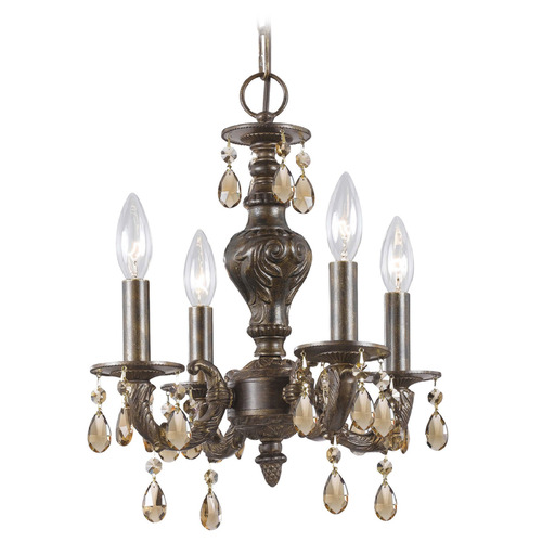 Crystorama Lighting Crystorama Lighting Paris Market Venetian Bronze Crystal Chandelier 5024-VB-GT-S