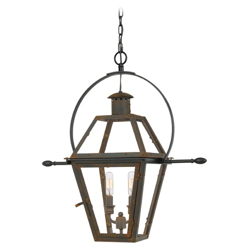 Quoizel Lighting Rue De Royal Industrial Bronze Outdoor Hanging Light by Quoizel Lighting RO1911IZ