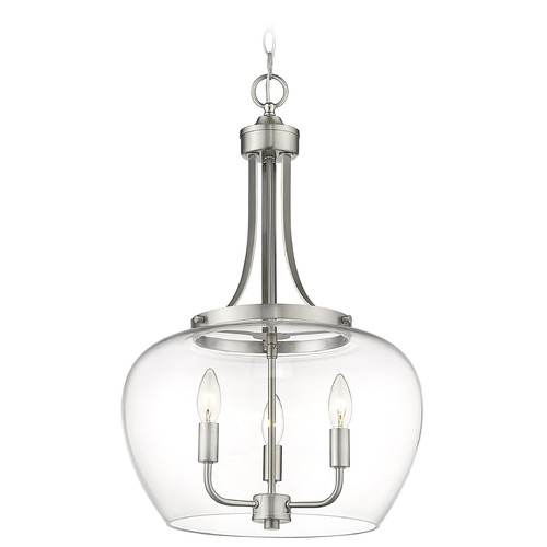 Z-Lite Joliet Brushed Nickel Pendant by Z-Lite 473P16-BN