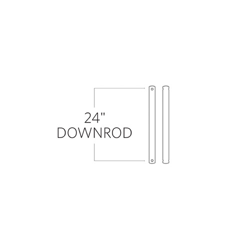 Generation Lighting Fan Collection 24-Inch Downrod in Chrome by Visual Comfort & Co Fan Collection DR24CH