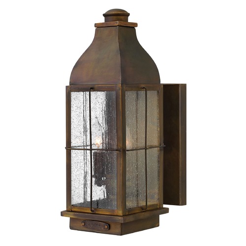 Hinkley Seeded Glass Bronze LED Outdoor Wall Light by Hinkley Lighting 2044SN-LL
