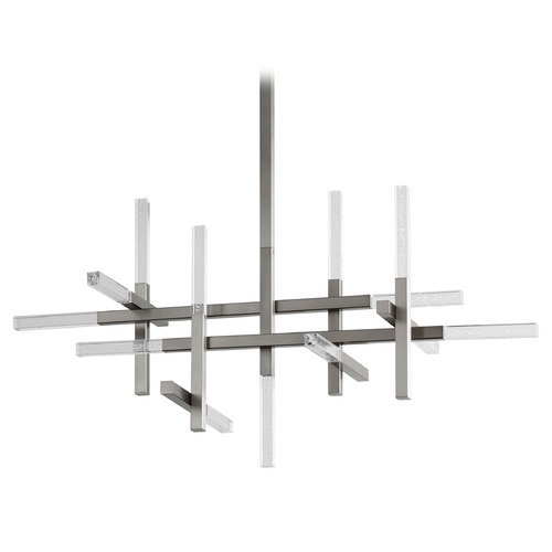 Oxygen Atlantis 42-Inch Linear Chandelier in Satin Nickel by Oxygen Lighting 3-637-24