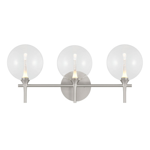 Eurofase Lighting Lissa 3-Light LED Vanity Light in Satin Nickel by Eurofase Lighting 48914-017