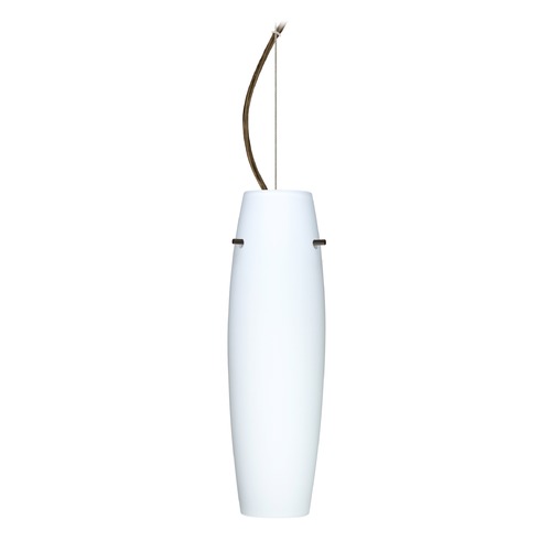 Besa Lighting Besa Lighting Suzi Bronze LED Pendant Light with Oblong Shade 1KX-489707-LED-BR
