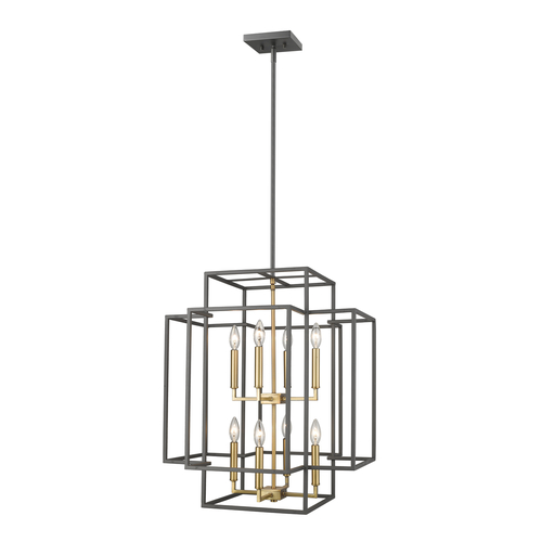 Z-Lite Titania Bronze & Olde Brass Pendant by Z-Lite 454-28BRZ-OBR