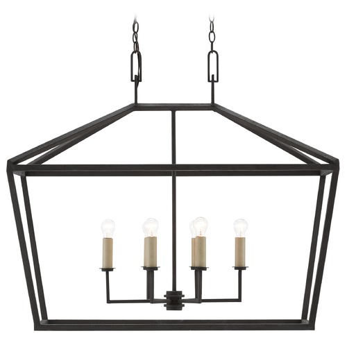 Currey and Company Lighting Currey and Company Denison Mole Black Island Light 9000-0289
