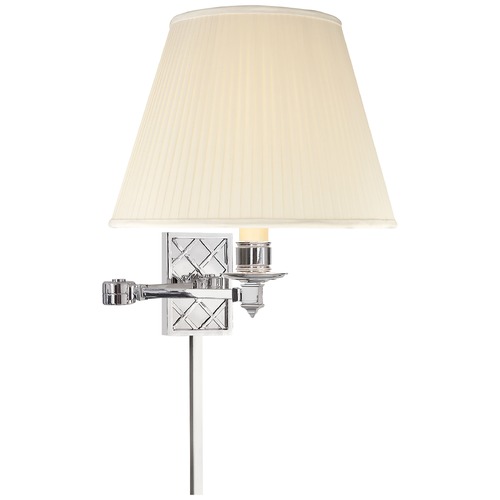 Visual Comfort Signature Collection Alexa Hampton Gene Swing Arm in Polished Nickel by Visual Comfort Signature AH2012PNS