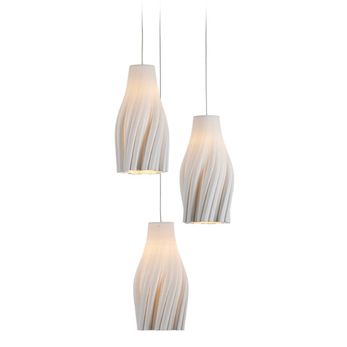 Currey and Company Lighting Currey and Company Posh Silver Multi-Light Pendant 9000-1271