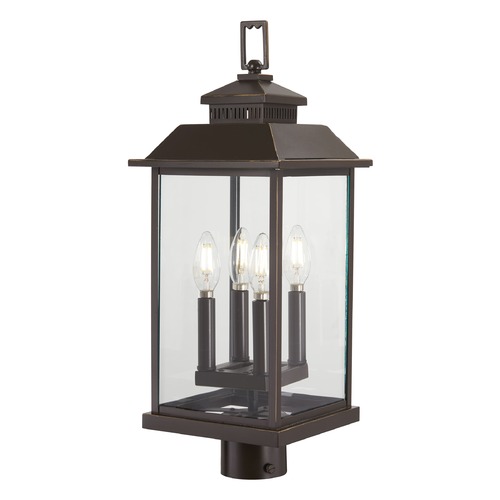 Minka Lavery Miner's Loft Oil Rubbed Bronze with Gold Highlights Post Light by Minka Lavery 72596-143C