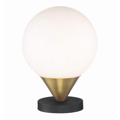 George Kovacs Lighting Alluria Table Lamp in Weathered Black & Autumn Gold by George Kovacs P1831-1-618