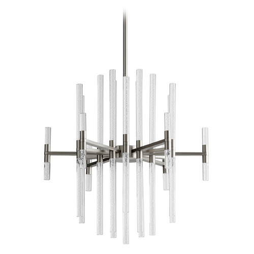 Oxygen Miro 26-Inch LED Chandelier in Satin Nickel by Oxygen Lighting 3-605-24