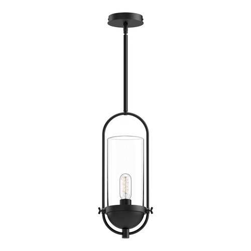 Alora Lighting Alora Lighting Cyrus Matte Black Mini-Pendant Light with Cylindrical Shade PD539018MBCL
