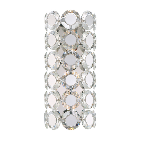 Eurofase Lighting Perrene 2-Light Crystal Wall Sconce in Chrome by Eurofase Lighting 44283-018