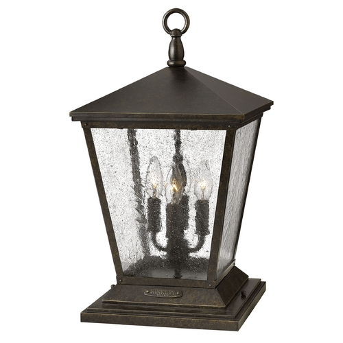 Hinkley Seeded Glass Post Light Bronze by Hinkley Lighting 1437RB