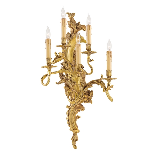 Metropolitan Lighting Sconce Wall Light in Aged French Gold by Metropolitan Lighting N2195-L