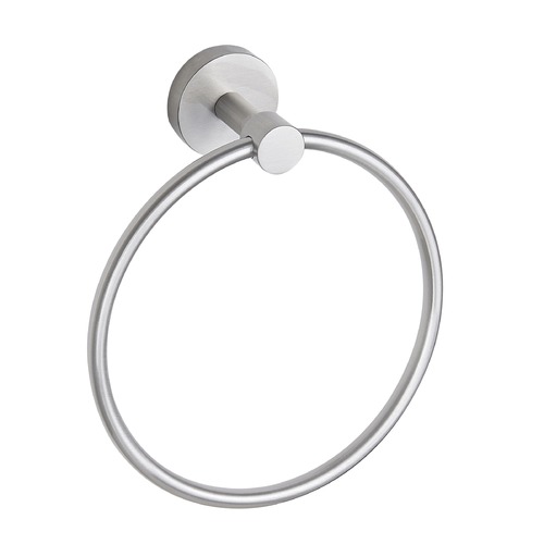Seattle Hardware Co Seattle Hardware Co Prelude Satin Nickel 6.875-Inch Towel Ring BHW1-TR-09