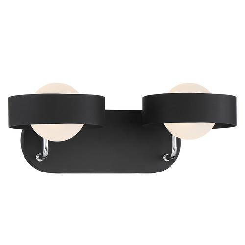 George Kovacs Lighting Lift Off 16-Inch Bath Light in Sand Coal & Nickel by George Kovacs P1562-729