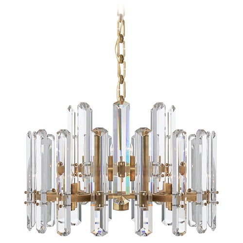 Visual Comfort Signature Collection Aerin Bonnington Small Chandelier in Antique Brass by Visual Comfort Signature ARN5124HABCG