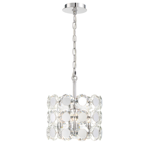 Eurofase Lighting Perrene 3-Light Crystal Chandelier in Chrome by Eurofase Lighting 44284-015