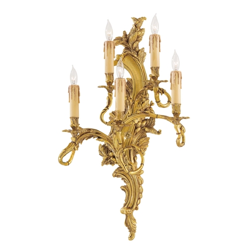 Metropolitan Lighting Sconce Wall Light in Aged French Gold by Metropolitan Lighting N2195-R