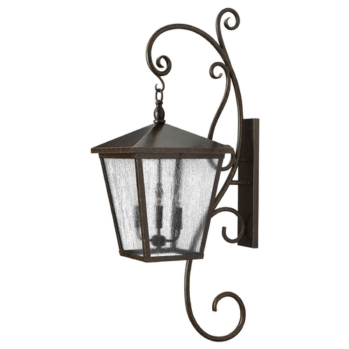 Hinkley Seeded Glass Outdoor Wall Light Bronze by Hinkley Lighting 1439RB