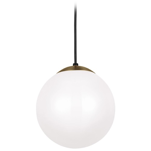 Visual Comfort Studio Collection Leo 10-Inch Pendant in Satin Brass by Visual Comfort Studio 6020-848