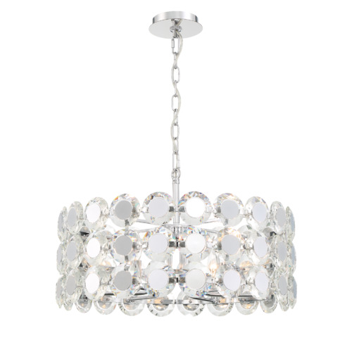 Eurofase Lighting Perrene 6-Light Crystal Chandelier in Chrome by Eurofase Lighting 44285-012