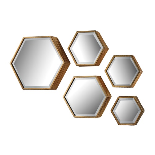 Elk Lighting Set of 5 Hexagonal Mirrors 138-170/S5