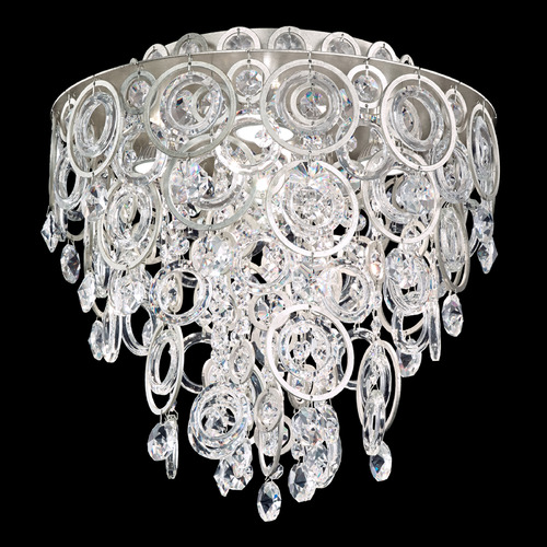 Schonbek Lighting Schonbek Worldwide Lighting Circulus Antique Silver Flushmount Light DR1401N-48O
