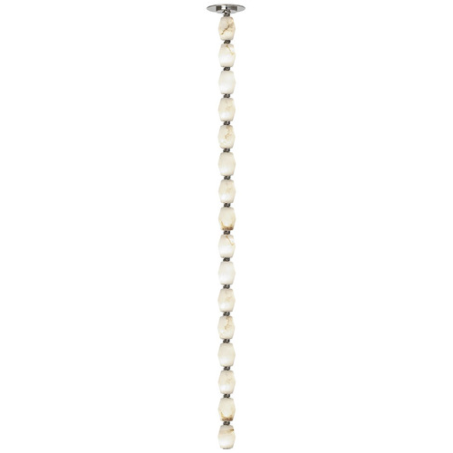 Visual Comfort Modern Collection Collier 48 3000K 277V Alabaster Pendant in Nickel by VC Modern SLPD55230ALBNR-277