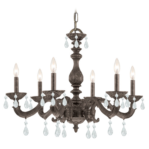 Crystorama Lighting Crystorama Lighting Paris Market Venetian Bronze Crystal Chandelier 5036-VB-CL-SAQ