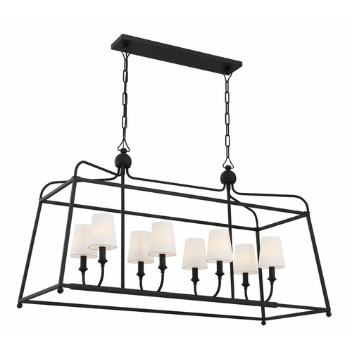 Crystorama Lighting Libby Langdon Sylvan Linear Light in Black by Crystorama Lighting 2249-BF
