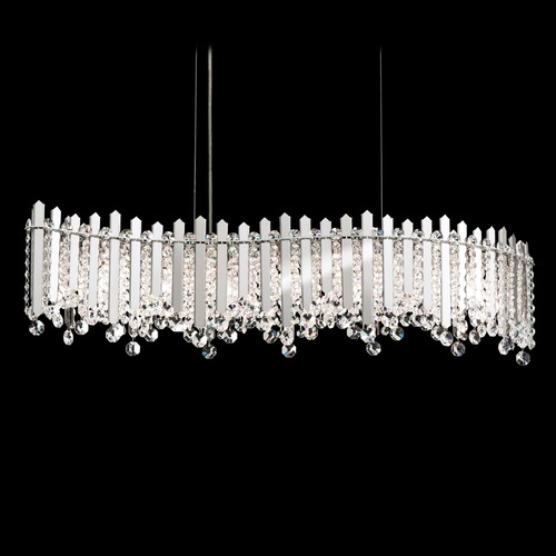 Schonbek Lighting Schonbek Worldwide Lighting Chatter Polished Stainless Steel Island Light MX8346N-401O