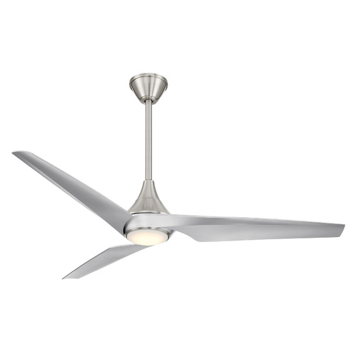 Minka Aire Switch 60-Inch Convertible LED Smart Fan in Nickel by Minka Aire F636L-BN/SL
